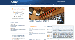 Desktop Screenshot of investor.asbis.com